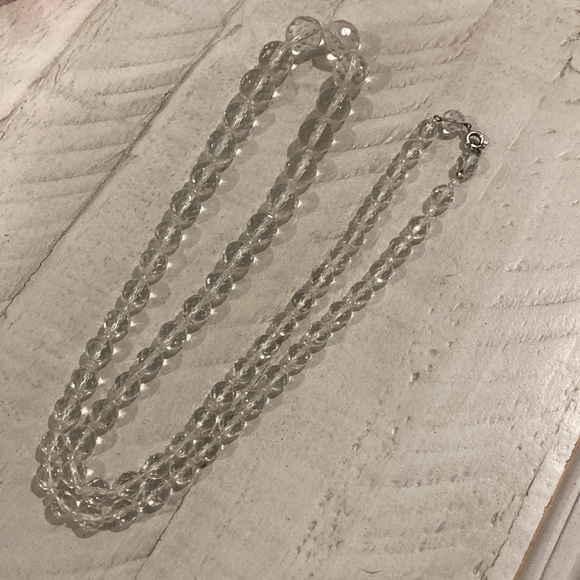 Art deco crystal necklace - Picture 4 of 7